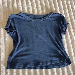 Navy blue crop top